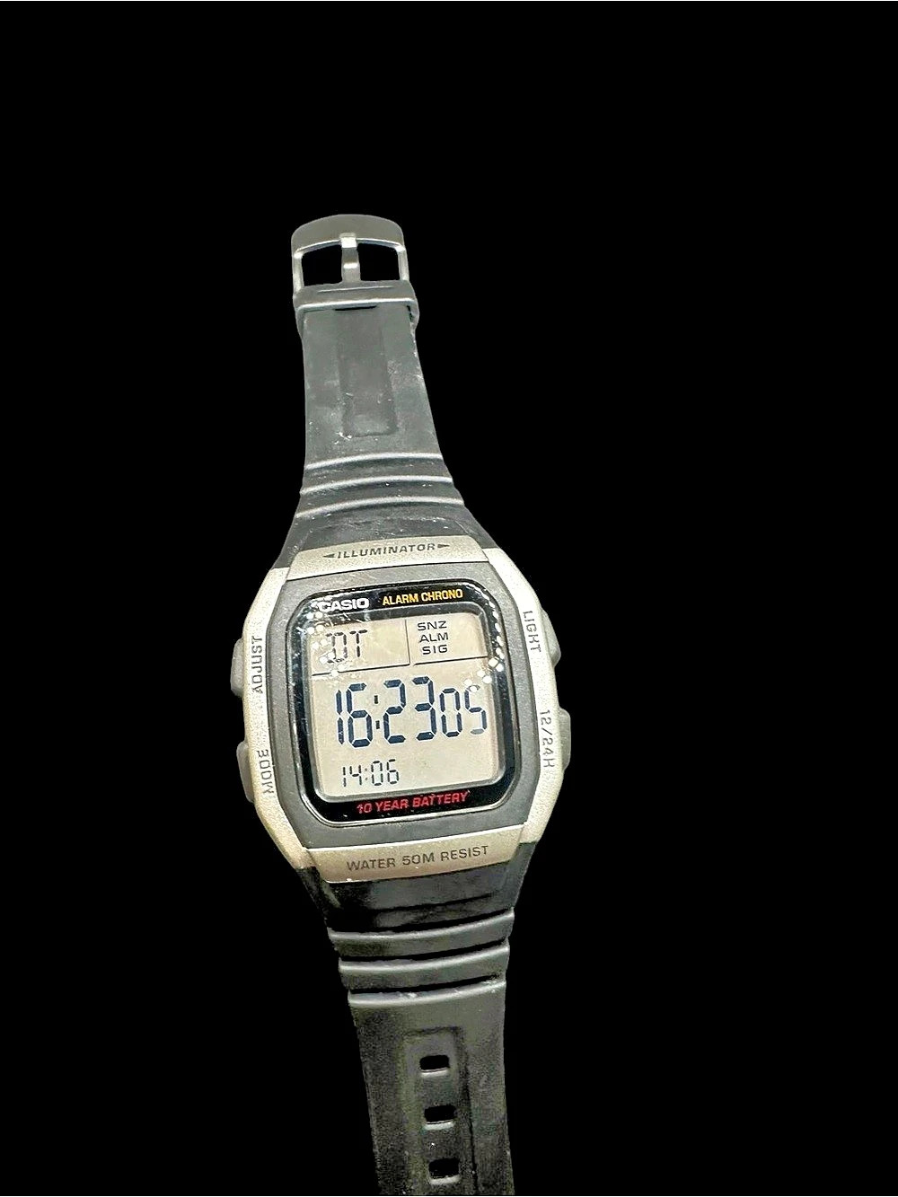 Casio W-59 Digital Watch Black & Silver